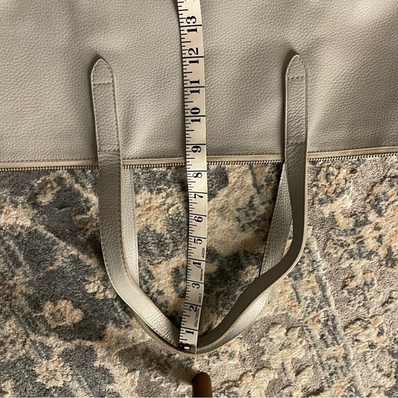 Elegant Pale Blue Leather Tote Bag CUYANA - Picture 6 of 11